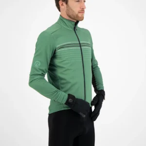 Rogelli KALON - męska ultralekka kurtka rowerowa softshell zielona - obrazek 6