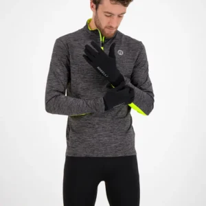 Rogelli OAKLAND - cienkie rękawiczki sportowe czarne - obrazek 2