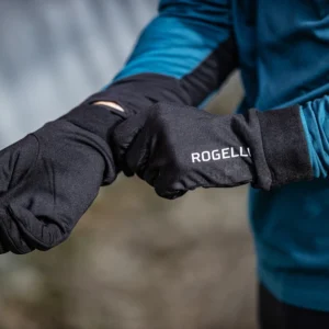 Rogelli OAKLAND - cienkie rękawiczki sportowe czarne - obrazek 3