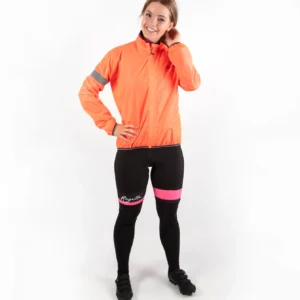 Rogelli PROTECT - damska kurtka przeciwdeszczowa pomarańczowa - obrazek 3