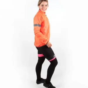 Rogelli PROTECT - damska kurtka przeciwdeszczowa pomarańczowa - obrazek 5