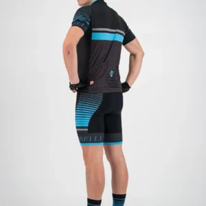 Rogelli HERO - męska koszulka rowerowa czarno-niebieska - obrazek 4