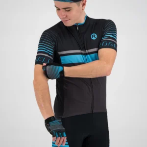 Rogelli HERO - męska koszulka rowerowa czarno-niebieska - obrazek 6