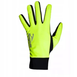 Rogelli LAVAL - ocieplane rękawiczki rowerowe żółte - obrazek 2