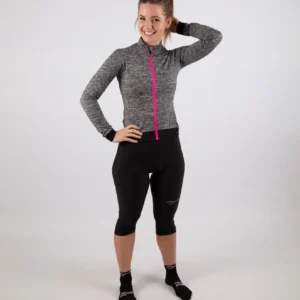 Rogelli CORE - damskie spodenki rowerowe 3/4 czarne - obrazek 3