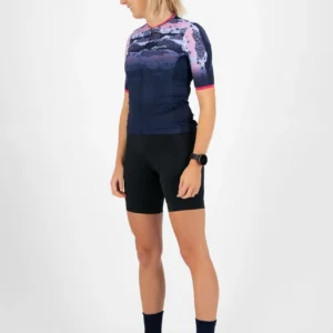 Rogelli ANIMAL - damska koszulka rowerowa z grafiką granatowa - obrazek 3