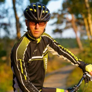 Rogelli GARA MOSTRO - męska bluza rowerowa czarno-żółta - obrazek 3
