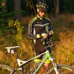 Rogelli GARA MOSTRO - męska bluza rowerowa czarno-żółta - obrazek 4