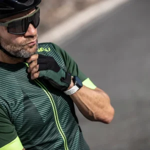 Rogelli ESSENTIAL - męskie rękawiczki rowerowe czarno-khaki - obrazek 4