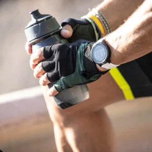 Rogelli ESSENTIAL - męskie rękawiczki rowerowe czarno-khaki - obrazek 6