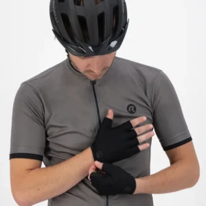 Rogelli SOLID - męskie rękawiczki rowerowe czarne - obrazek 2