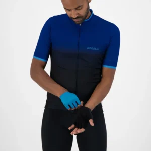 Rogelli PURE - męskie rękawiczki rowerowe niebieskie - obrazek 4