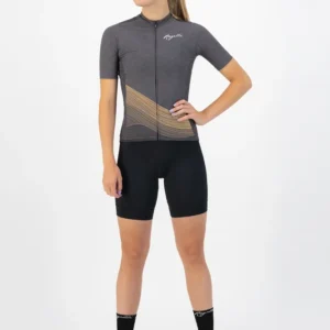 Rogelli PEACE - damska koszulka rowerowa grafitowa - obrazek 3