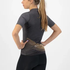 Rogelli PEACE - damska koszulka rowerowa grafitowa - obrazek 5