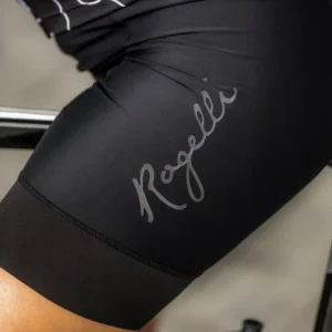 Rogelli ESSENTIAL II - damskie spodenki rowerowe z szelkami czarne - obrazek 6
