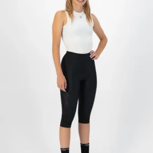 Rogelli ESSENTIAL II - damskie spodenki rowerowe 3/4 czarne - obrazek 3