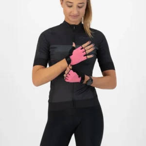 Rogelli CORE - damskie rękawiczki rowerowe różowe - obrazek 2