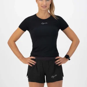 Rogelli ESSENTIAL - damska koszulka sportowa czarna - obrazek 4