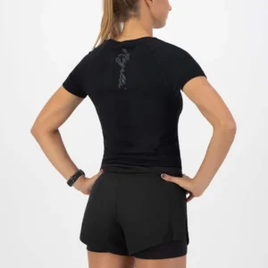 Rogelli ESSENTIAL - damska koszulka sportowa czarna - obrazek 5