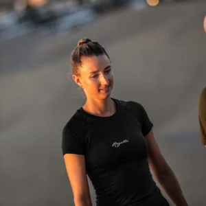 Rogelli ESSENTIAL - damska koszulka sportowa czarna - obrazek 7