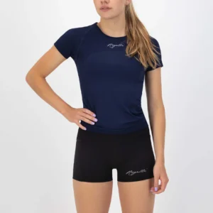 Rogelli ESSENTIAL - damska koszulka sportowa granatowa - obrazek 4