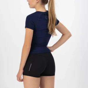 Rogelli ESSENTIAL - damska koszulka sportowa granatowa - obrazek 6