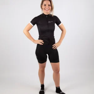 Rogelli ESSENTIAL - damskie spodenki rowerowe z wkładką czarne - obrazek 3