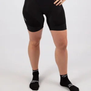 Rogelli ESSENTIAL - damskie spodenki rowerowe z wkładką czarne - obrazek 5