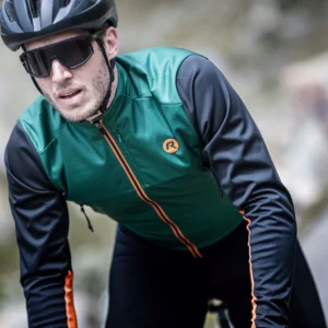 Rogelli CADENCE - męska zimowa kurtka rowerowa zielona - obrazek 13