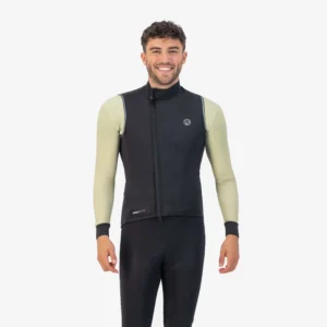 Rogelli ESSENTIAL - męska kamizelka rowerowa softshell czarna - obrazek 3