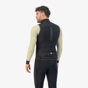 Rogelli ESSENTIAL - męska kamizelka rowerowa softshell czarna - obrazek 4