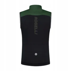 Rogelli ESSENTIAL - męska kamizelka rowerowa softshell zielona - obrazek 2