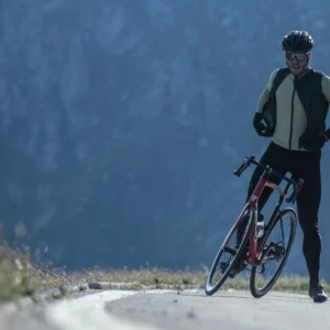 Rogelli ESSENTIAL - męska kamizelka rowerowa softshell zielona - obrazek 8