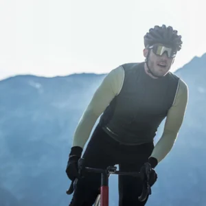 Rogelli ESSENTIAL - męska kamizelka rowerowa softshell zielona - obrazek 9