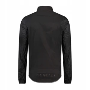 Rogelli ESSENTIAL - męska kurtka przeciwdeszczowa czarna - obrazek 2