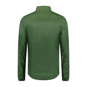 Rogelli ESSENTIAL - męska kurtka przeciwdeszczowa zielona - obrazek 2