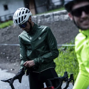 Rogelli ESSENTIAL - męska kurtka przeciwdeszczowa zielona - obrazek 7