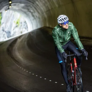 Rogelli ESSENTIAL - męska kurtka przeciwdeszczowa zielona - obrazek 10