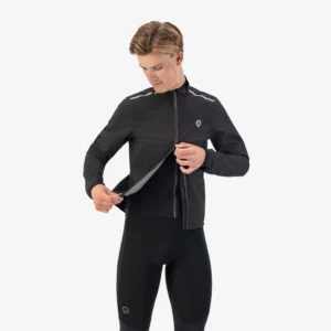 Rogelli DISTANCE - męska kurtka przeciwdeszczowa czarna - obrazek 3