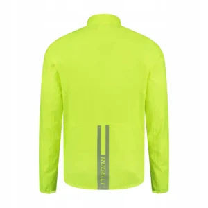 Rogelli DISTANCE - męska kurtka przeciwdeszczowa żółta - obrazek 2