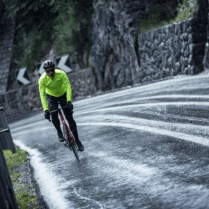 Rogelli DISTANCE - męska kurtka przeciwdeszczowa żółta - obrazek 10