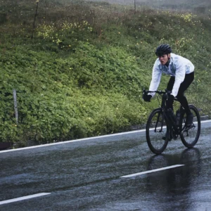 Rogelli EMERGENCY - męska wodoodporna kurtka rowerowa biała - obrazek 10