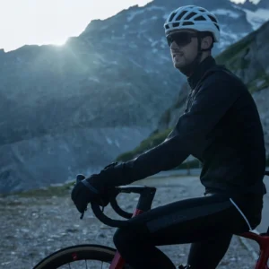 Rogelli DEEP WINTER - męskie zimowe spodnie rowerowe z szelkami czarne - obrazek 10