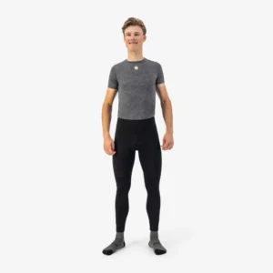 Rogelli ESSENTIAL - męskie legginsy rowerowe czarne - obrazek 2