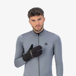 Rogelli NOVA LOBSTER - męskie zimowe rękawice rowerowe czarne - obrazek 2