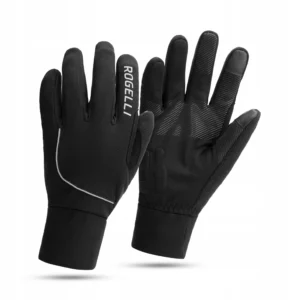 Rogelli TOCCO - męskie zimowe rękawice rowerowe czarne - obrazek 1
