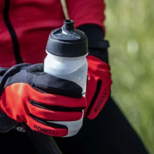 Rogelli CORE - męskie ocieplane zimowe rękawiczki rowerowe czerwone - obrazek 3