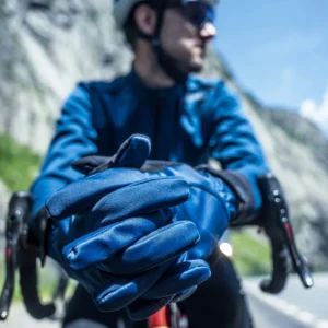 Rogelli CORE - męskie ocieplane zimowe rękawiczki rowerowe granatowe - obrazek 4