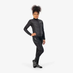 Rogelli WADDED - damska zimowa kurtka rowerowa czarna - obrazek 3