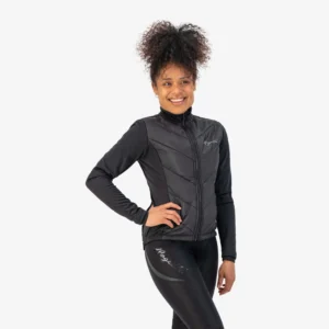 Rogelli WADDED - damska zimowa kurtka rowerowa czarna - obrazek 4